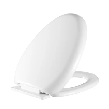 

New Round Universal Slow-Close Toilet Seat Lid Cover Set Material No Smelling Toilet Seat Close Adjustable Distance Toilet Seat