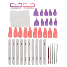Жидкость для снятия лака набор инструментов для удаления лака хлопковая вилка мертвой кожи маникюрная пилочка для ногтей