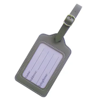 

Baggage PU Leather Straps Luggage Tag Portable Label Letter Travel Holder Fashion Address Identifier Checked Boarding ID