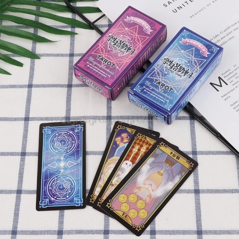 

Student Tarot Cards With Colorful Box Mysterious Divination Astrology Board Game S16 19 Dropship