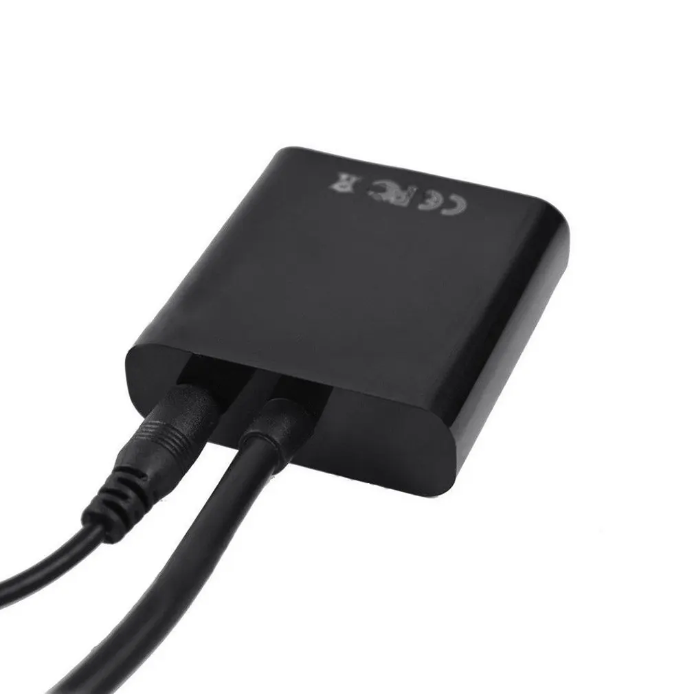 1080P HDMI мужчина к VGA Женский видео кабель конвертер с 3,5 мм аудио адаптер EW5 Черный Цвет Прочный полезный