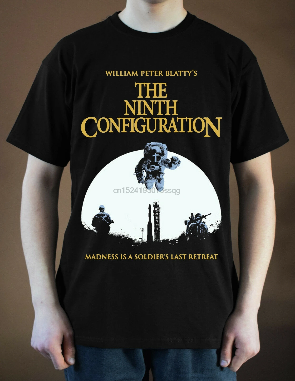 THE NINTH CONFIGURATION Movie poster ver. 2 T-Shirt (Black) S-5XL |