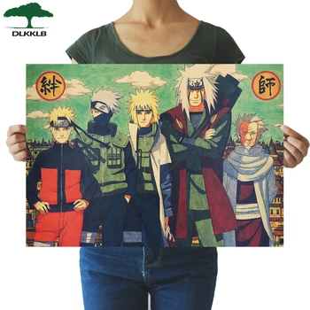 

DLKKLB Classic Cartoon Anime Bars Drawing Vintage Poster Adornment Vintage Poster Retro Wall Sticker 51X36cm Decor Paintings