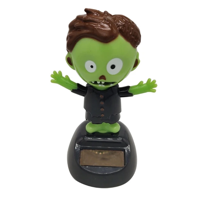 Solar Powered Dancing Halloween Swinging Animated Bobble Dancer Toy Car Decor Solar Creative Swinging Shaking Ornaments 6