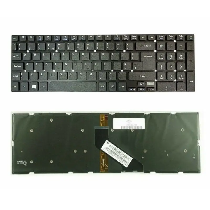 

GZEELE NEW for Acer V3-772 V3-772G Laptop Keyboard UK With Backlight backlit V3-731 V3-771 V3-571 V3-551G V3-531 V3-551 5830 G