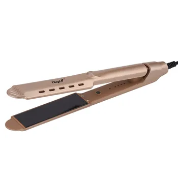 

2 In 1 Hair Iron Negative Ion Curling Ceramic Hair Straightener Temperature Control Hair Curler Flat Iron Straightening Styler