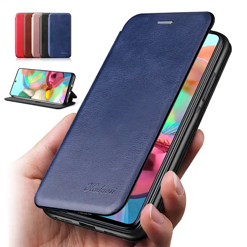 Чехол для samsung galaxy a71 a 71 кожаный чехол книжка с бумажником и подставкой телефона