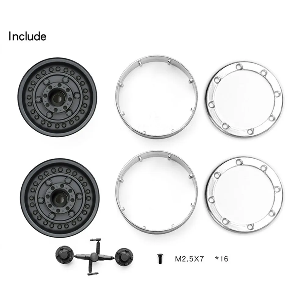 

1.9 inch Beadlock Wheels Hubs for 1/10 Traxxas TRX4 Defender RedCat GEN8 MST Wheel Rims RC Crawler Car Parts Accessories