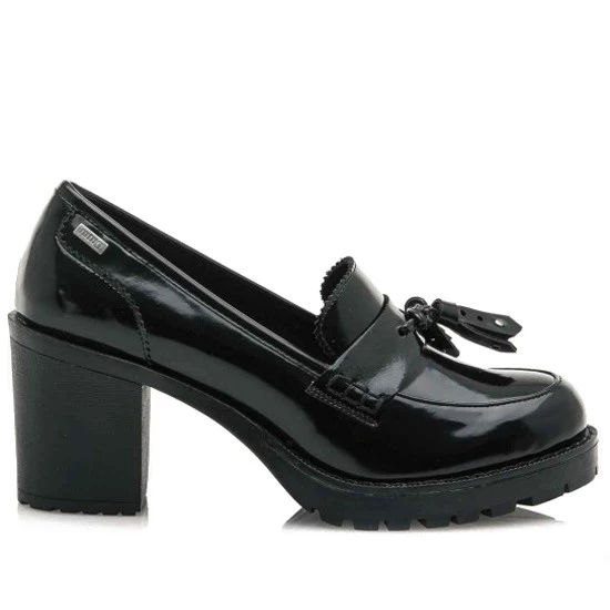 Mustang Chaussure Mocassin Talon Cuir Verni Tina Mod 57528 38204 Noir Must014 Aliexpress