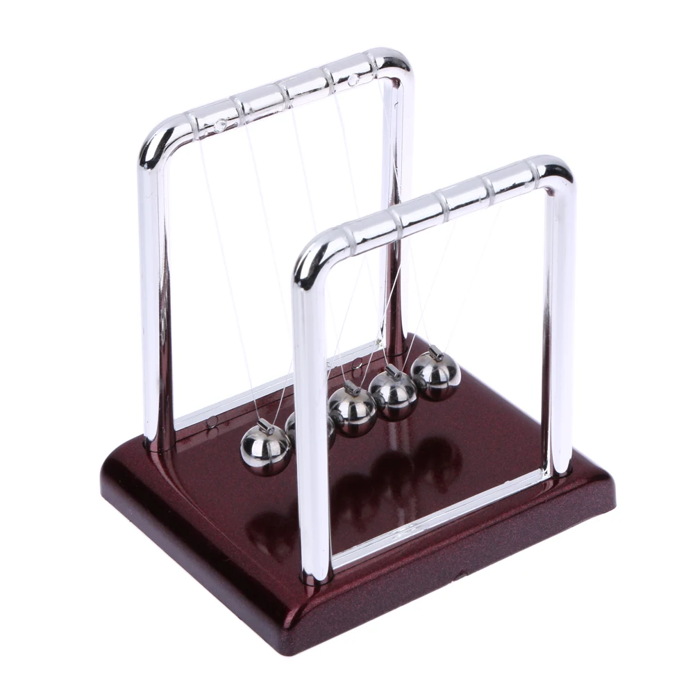 Newtons Cradle Steel Balance Ball Physics Science Pendulum Decoration Craft Early Fun Development Educational Desk Toys Gift