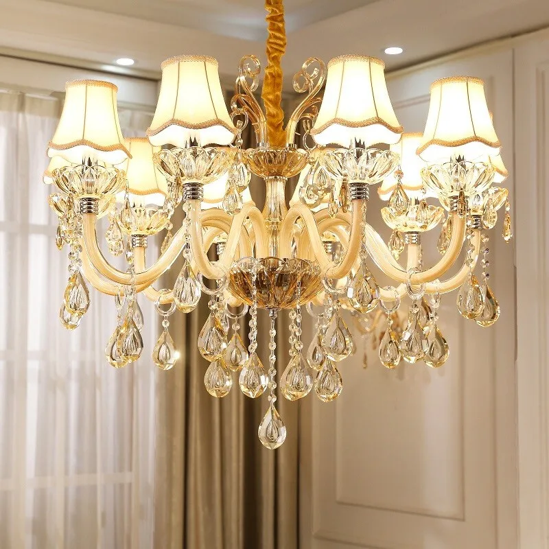 Роскошный хрустальный люстра светильник ing для гостиной lustre sala de jantar cristal, современные люстры, светильник, Кухонный Светильник