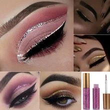 Блестящие красочные тени для век дымчатые тени для век макияж глаз длительная вспышка жидкость водонепроницаемый