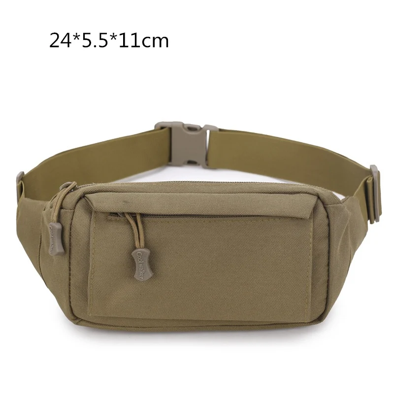 Khaki Bag Vilead, водонепроницаемая оксфордская камуфляжная Сумка для бега, для спорта на открытом воздухе, для фитнеса, поясная сумка для мужчин и женщин, рюкзак для путешествий, походная сумка - Цвет: Khaki Bag