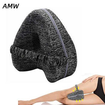 

AMW Knee Pillow, Memory Foam Leg Pillow for Hip Pain Sciatica, Leg Pain, Knees Pain, Joints Pain & Pregnancy Bed Leg Cushion