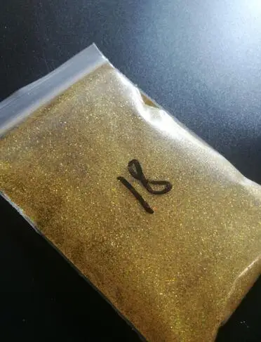 light gold-10g Голографический блеск, косметические блестки, шестигранные блестящие мелкие блестки, блеск для ногтей, 18 цветов блеск, 10 г сумки, с голографическим блеском - Цвет: light gold-10g