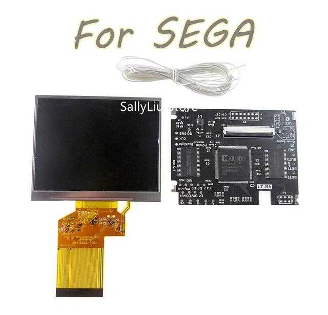 V4 LCD Screen For SEGA Game Gear HighLit Full Display VGA Out Mod Highlight  Adjustable Brightness LCD Kits For SEGA GG Console - AliExpress