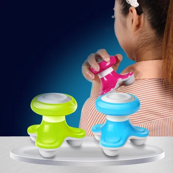 

Hot Mini USB Battery Tripod Electric Triangle Cervical Full Body Massage Wave Vibrating Electric Handled Massager New