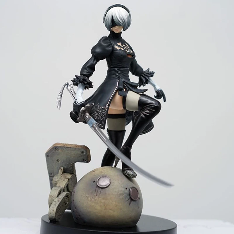 Anime NieR:Automata YoRHa No. 2 Type B PVC Figure Collectible Model Toy 14cm Nier Automata a2 | Тематическая одежда и