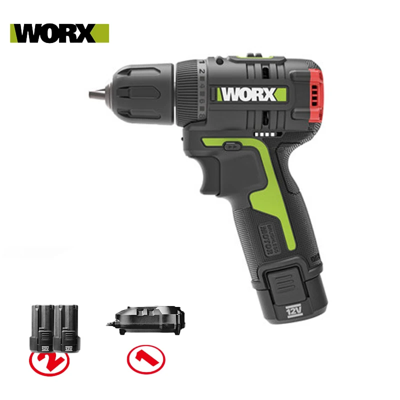 WORX WU130  Electric Screwdriver Cordless Drill Brushless Motor  12V Battery Drill