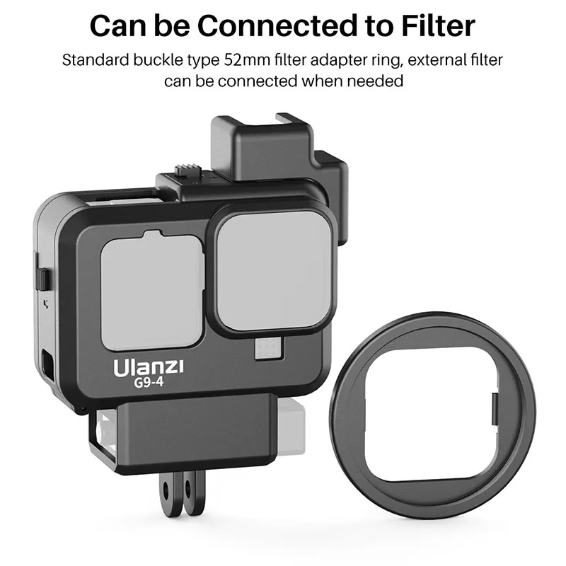 Ulanzi Plastic Camera Cage for GoPro Hero 11 10 Black Housing