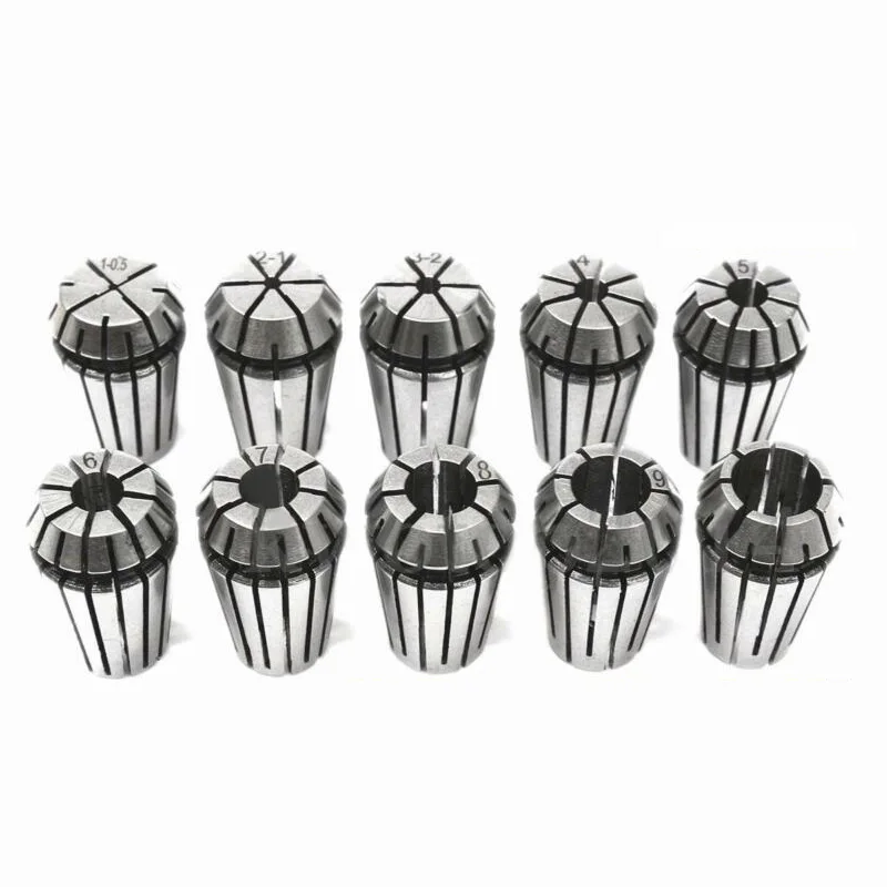 10* ER16 1-10 мм пружинный цанговый набор деталей для станка с ЧПУ гравировальный токарный инструмент