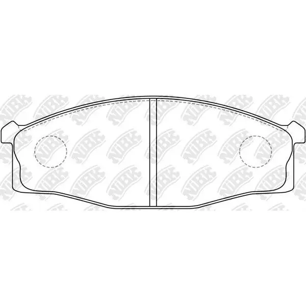Колодки дисковые передние Nissan Cabstar 82-94, Isuzu Elf 97 NIB