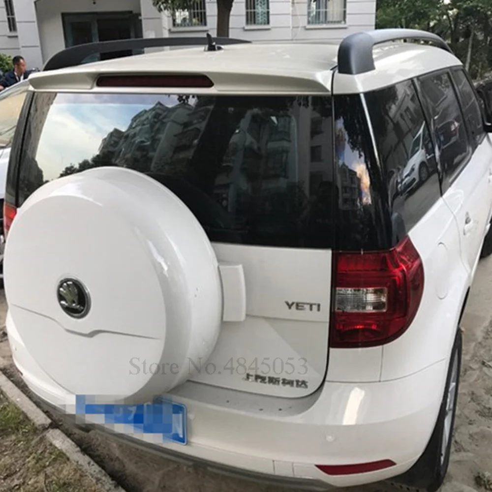 AITWATT для Skoda Yeti черный спойлер 2013 до высокое качество АБС пластик автомобиль задний багажник крыло багажника белый спойлер для автомобиля