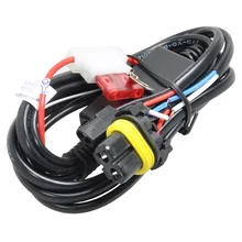 H6 Место происхождения: жгут проводов мотоцикл расстояние свет кабель для фар Жгут Осветляющий Quad Hid мотоциклетные линзы ксенон L