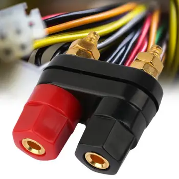 

10pcs 4mm Banana plugs Couple Terminals Red Black Connector Amplifier Terminal Binding Post Banana Speaker Plug Jack Tools