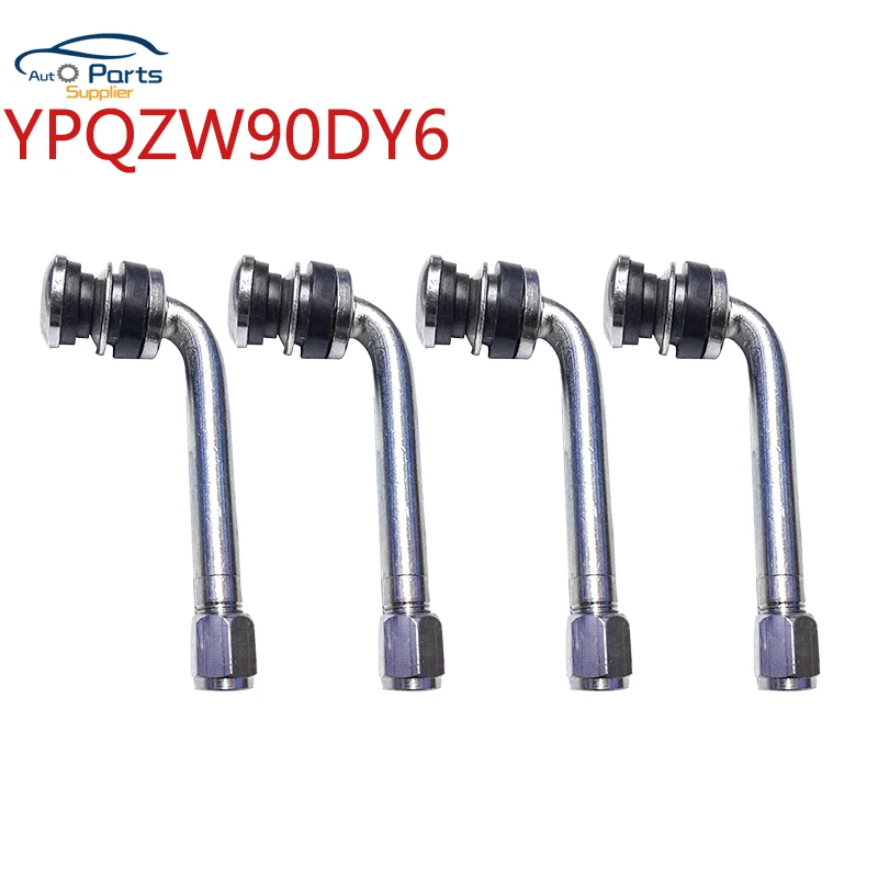 4Pcs/Lot YPQZW90DY6 7.15CM 2.5 Chrome Tire Valve Stems 90 degree angled size XL,Universal Various Models