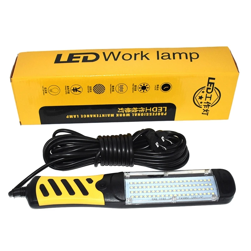

Portable Beads Flashlight Magnetic 80 LED Emergency Safety Work Light Car Inspection Repair Handheld Work Lamp 220V EU Plug