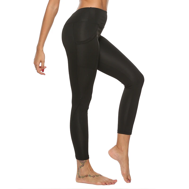 Сексуальные леггинсы для тренировок, женские леггинсы размера плюс, леггинсы с эффектом пуш-ап, леггинсы для фитнеса, антицеллюлитные леггинсы, спортивная одежда - Цвет: black leggings