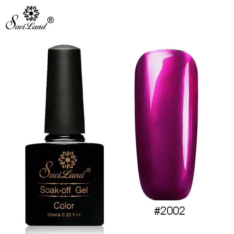 Saviland 10ml Glitter Titanium Red Gel Varnish Mirror Metal Bright Rose Red Mirror Soak Off Gel Nail Polish UV Nail Lacquer - Цвет: 2002