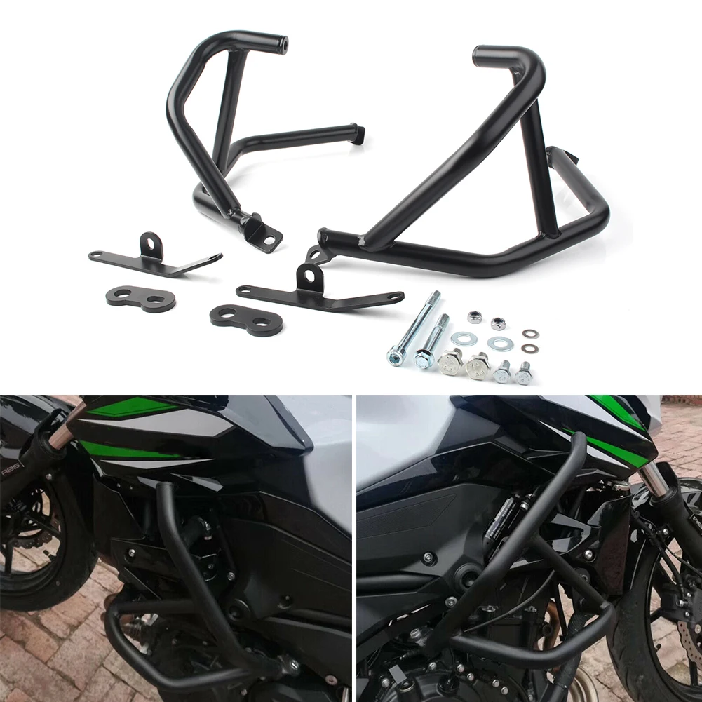 Motorcycle Engine Guard Bumper Anti-Collision For Kawasaki EX250 EX400 Ninja 250 400 2018 2019 18-19 Z1 Steel pipe Motorcycle Engine Guard Bumper Anti-Collision For Kawasaki EX250 EX400 Ninja 250 400 2018 2019 18-19 Z1 Steel pipe