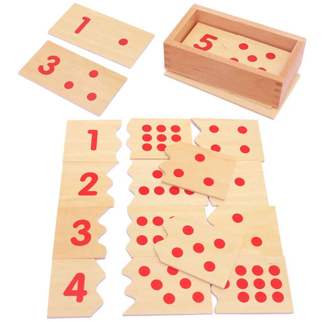 Kids Montessori Set Math Toy Learning Number Geometry Wooden Toy Fractional Counting Early Educational Spindle Box Teaching Aids 6