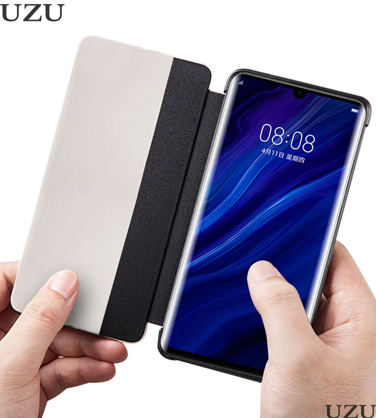 Умный флип-чехол из натуральной кожи с окошком для huawei mate 10 20 30 P20 P30 Pro, мягкий матовый Роскошный чехол для huawei mate 10 20 30 Pro