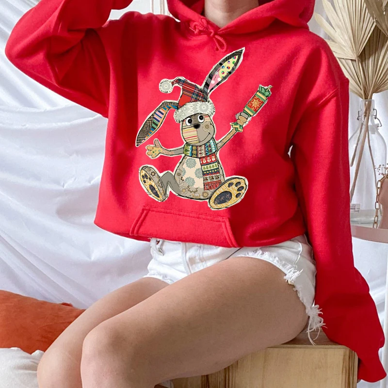 

100% Cotton Cute Donkey Print O-neck Sweater Women Pullover Women Winter Men's Sweater Super Dalian Hoodie Unisex Sweater Top