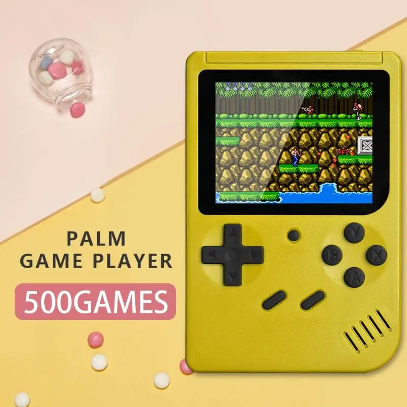 

Q3 3.0 inch Color Screen Retro Console Built-in 500 Games AV Out Video Console Portable Handheld Gaming Player for Children Kids