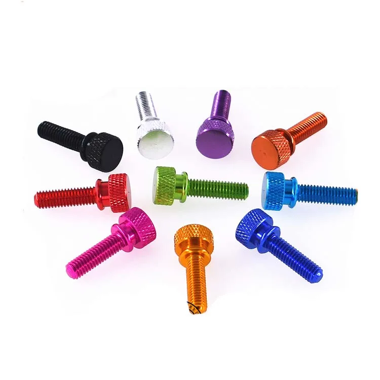 2pcs M6 Aluminum Alloy Adjust Handle Screws High Head Arc Steps