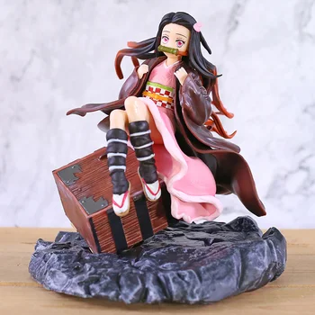 

Demon Slayer Kimetsu No Yaiba Kamado Nezuko Statue PVC Figure Anime Girl Model Toy Doll