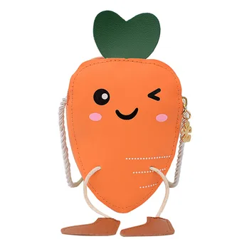

messenger bags vintage bags Kid's Children Girls Cute Cartoon Radish Messenger Crossbody Bag Shoulder Bags женские сумки