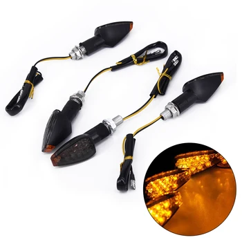 

4Pcs Universal Motorcycle LED Blinker Turn Signal Indicator Amber Light 12VDC 1W
