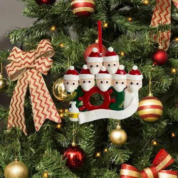 

Christmas Tree Decoration DIY Gift Santa Claus With Pen Personalized Xmass Tree Decor Pendant Ornament Navidad Natal Gifts