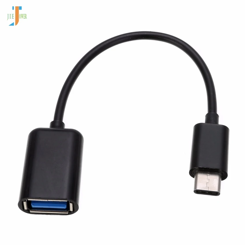 300 шт./лот type-C OTG адаптер usb-кабель 3,1 type C штекер USB 2,0 A Женский OTG кабель для передачи данных адаптер для XiaoMi Mi5s huawei P9 P10