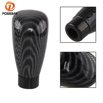 

POSSBAY Universal Manual Gear Shift Knob Stick Imitation Carbon Fiber Shifter Lever Knob for BMW Opel Renault Ford Peugeot