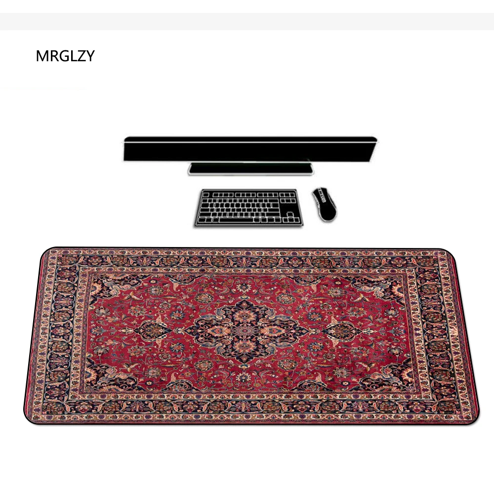 steen waterval Uitvoerder Best Selling Perzisch Tapijt Pad Muismat Retro Stijl Tapijt Patroon Laptop  400X900 Muismat Thuis Bureau Decoratie craft|Muismat| - AliExpress