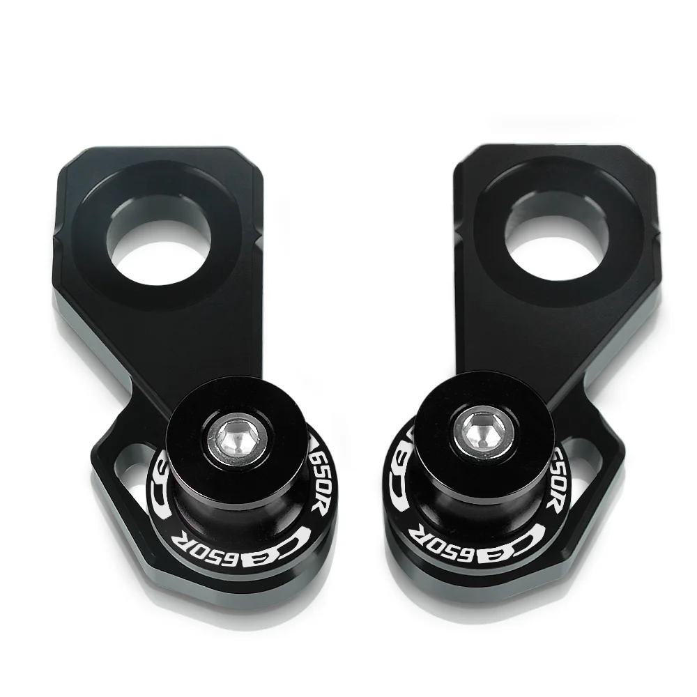 Motorcycle CNC Aluminum Cotton Reels Motorbike Rear Wheel Axle Stand Pick Up Hook Set For Honda CB650R Neo Sports Cafe 2019 | Автомобили и