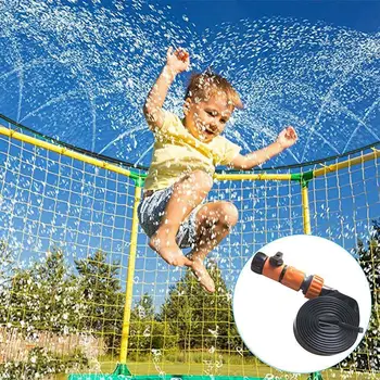 

Summer Games Garden Trampoline Sprinkler Pipe Water Park Spray Free Delivery Home Irrigation Yard Toys Outdoor Cooling Kids