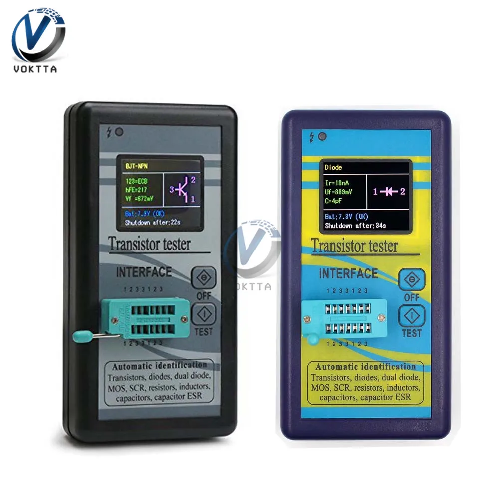 

M328 Transistor Tester Mega328 Multi-purpose Thyristor Capacitance Resistor Inductance Meter TFT 128*160 LCD Display