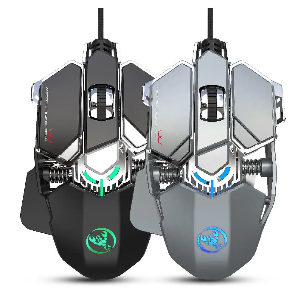 Проводная игровая мышь Регулируемая DPI 9Key J600 программируемая для макросъемки